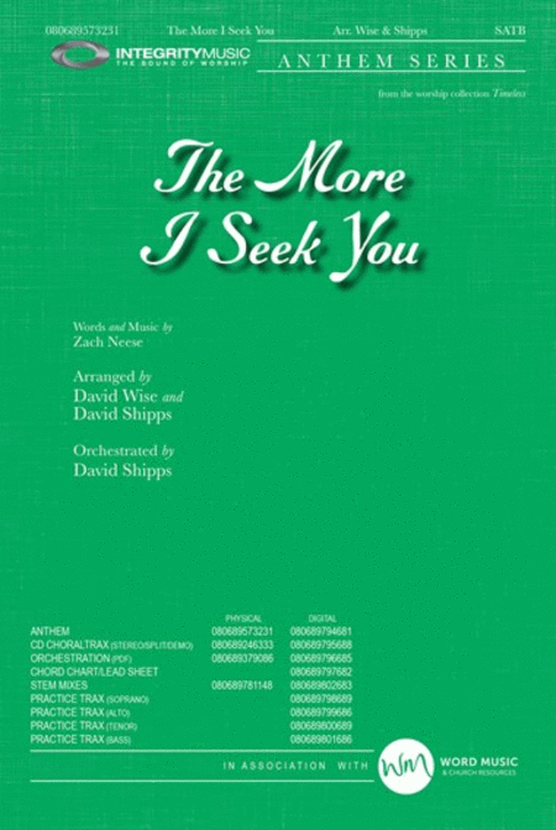 The More I Seek You - Orchestration