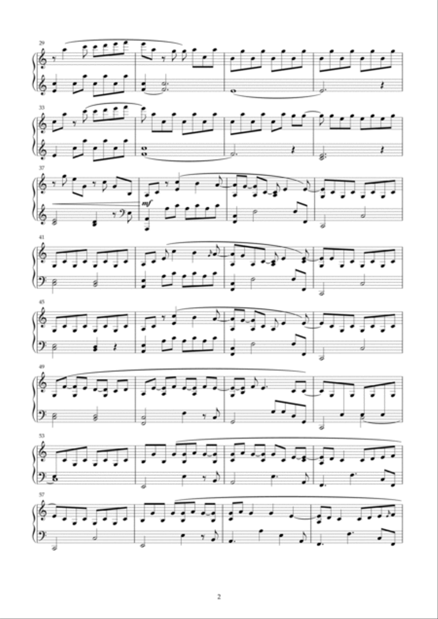 Not About Angels Piano Solo scores gallery preview page 2