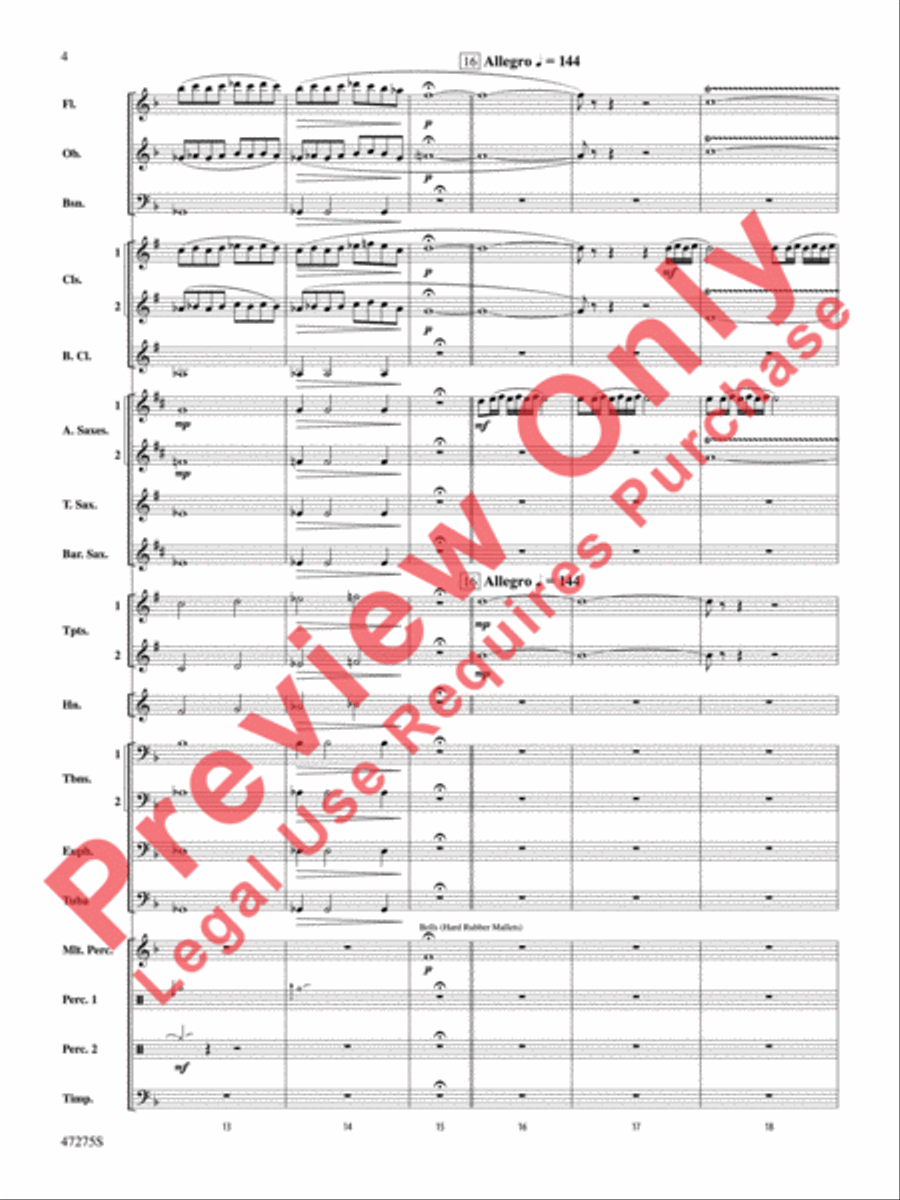 Power the Earth Concert Band scores gallery preview page 5