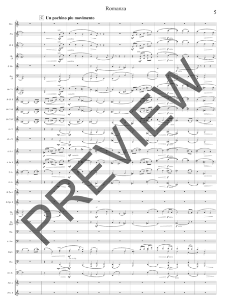 Romanza from Symphony No. 5 (Symphonic Series) - Full Score Only image number null