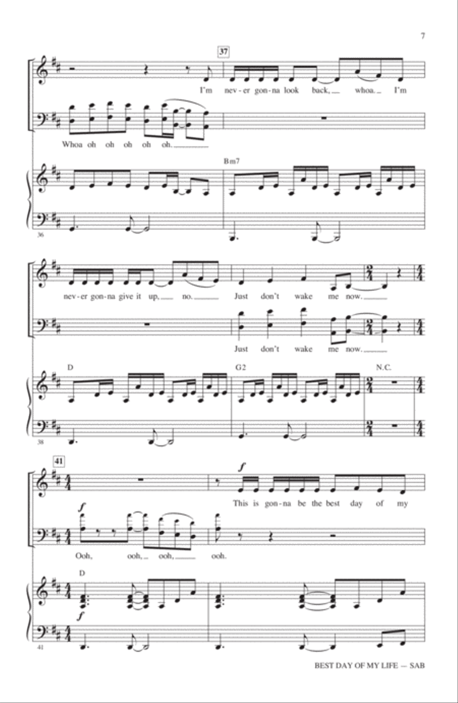 Best Day Of My Life Best Day Of My Life 3-Part scores gallery preview page 6