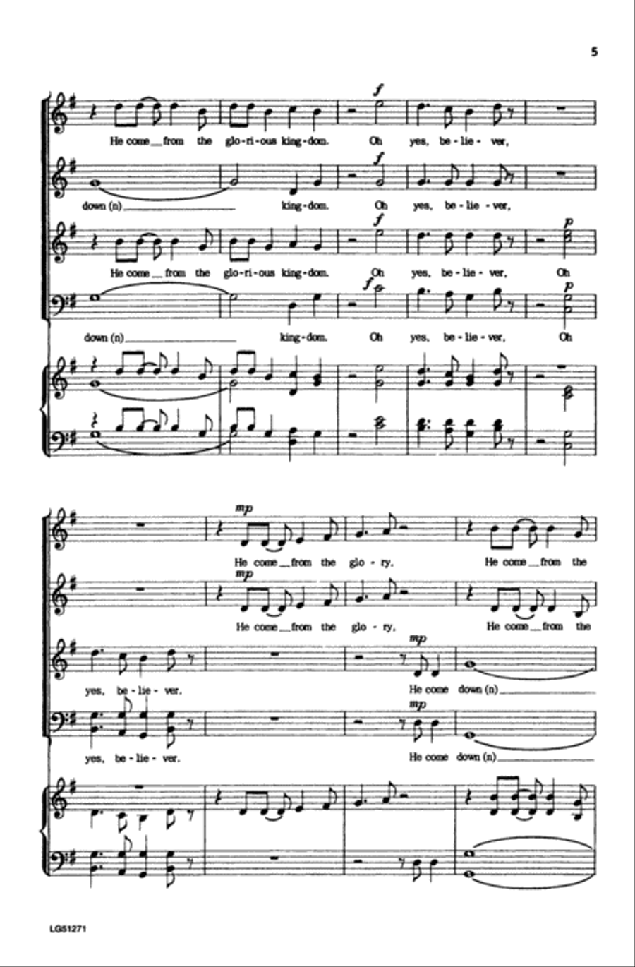 The Virgin Mary Had a Baby Boy 4-Part scores gallery preview page 19