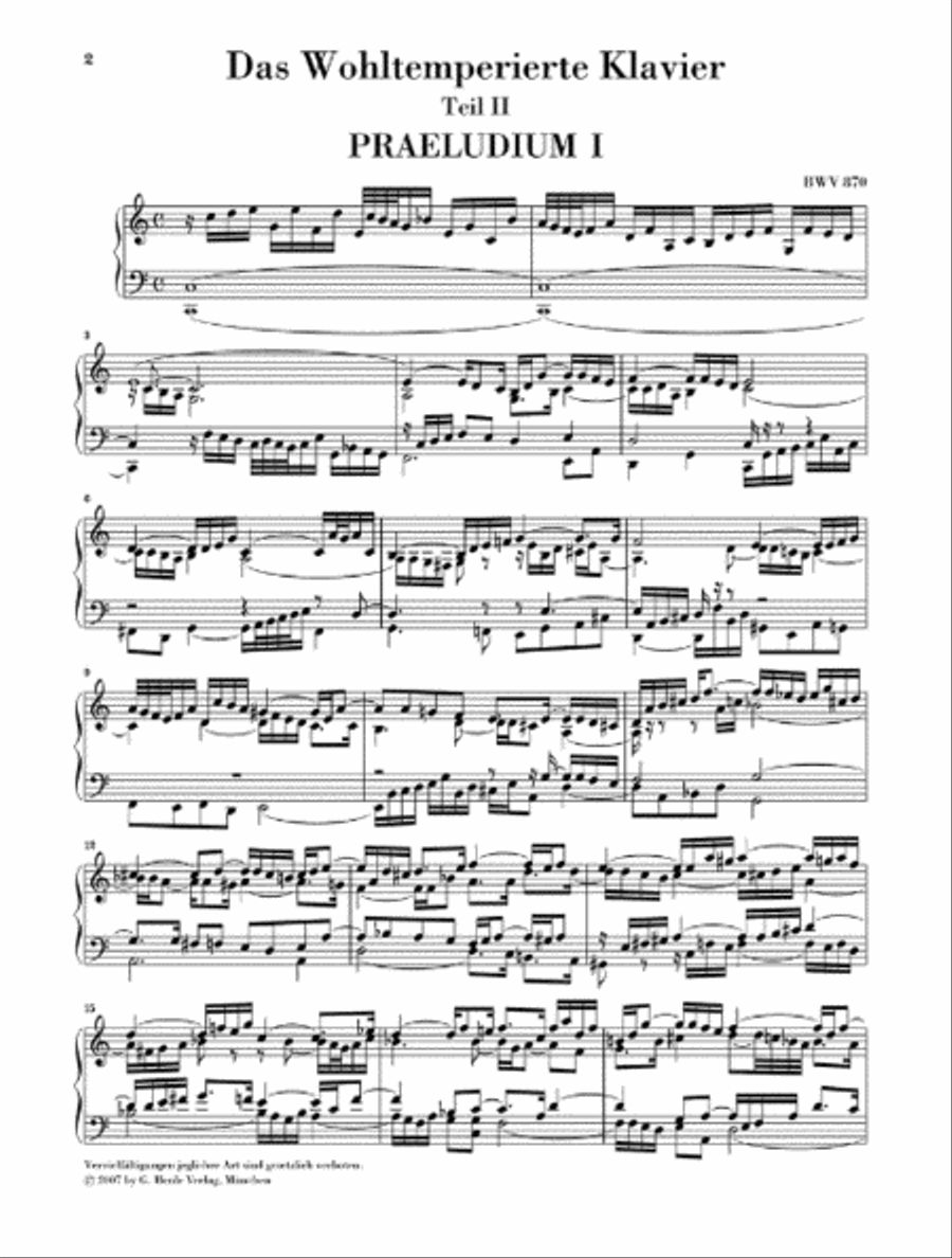 Well-Tempered Clavier BWV 870-893 Part II 3-Part scores gallery preview page 2