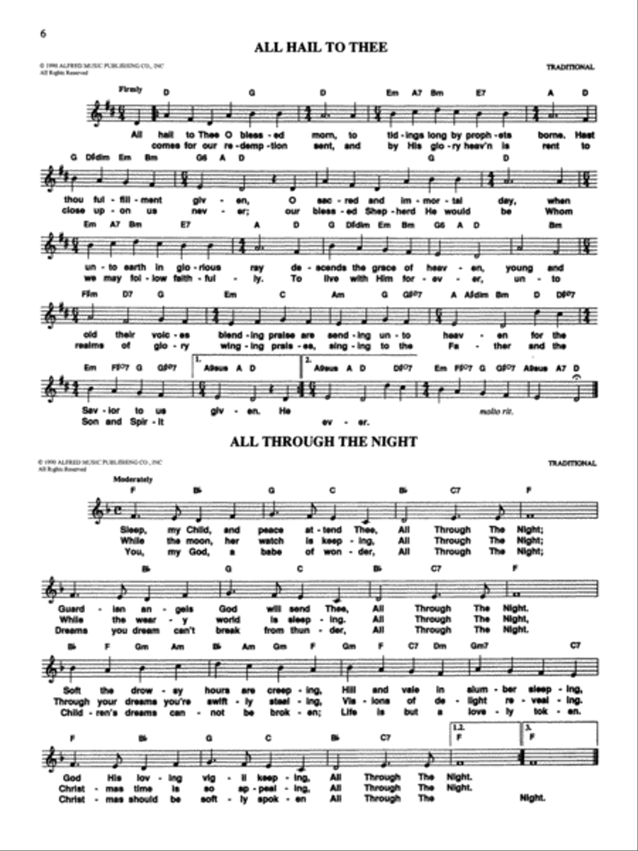 New Christmas Fake Book - C Edition Voice scores gallery preview page 6