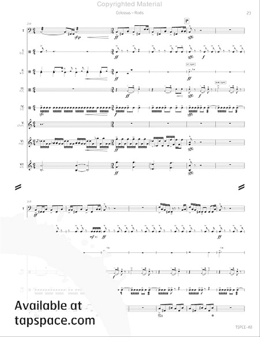 Colossus Percussion Ensemble scores gallery preview page 28