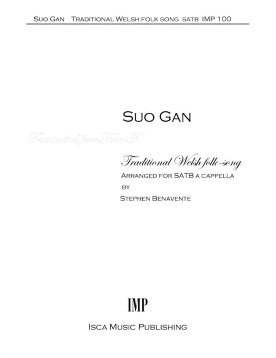 Suo Gan Suo Gan 4-Part scores gallery preview page 1