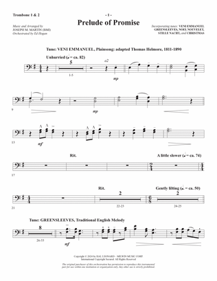 The Star Arising (A Cantata For Christmas) - Trombone 1 & 2