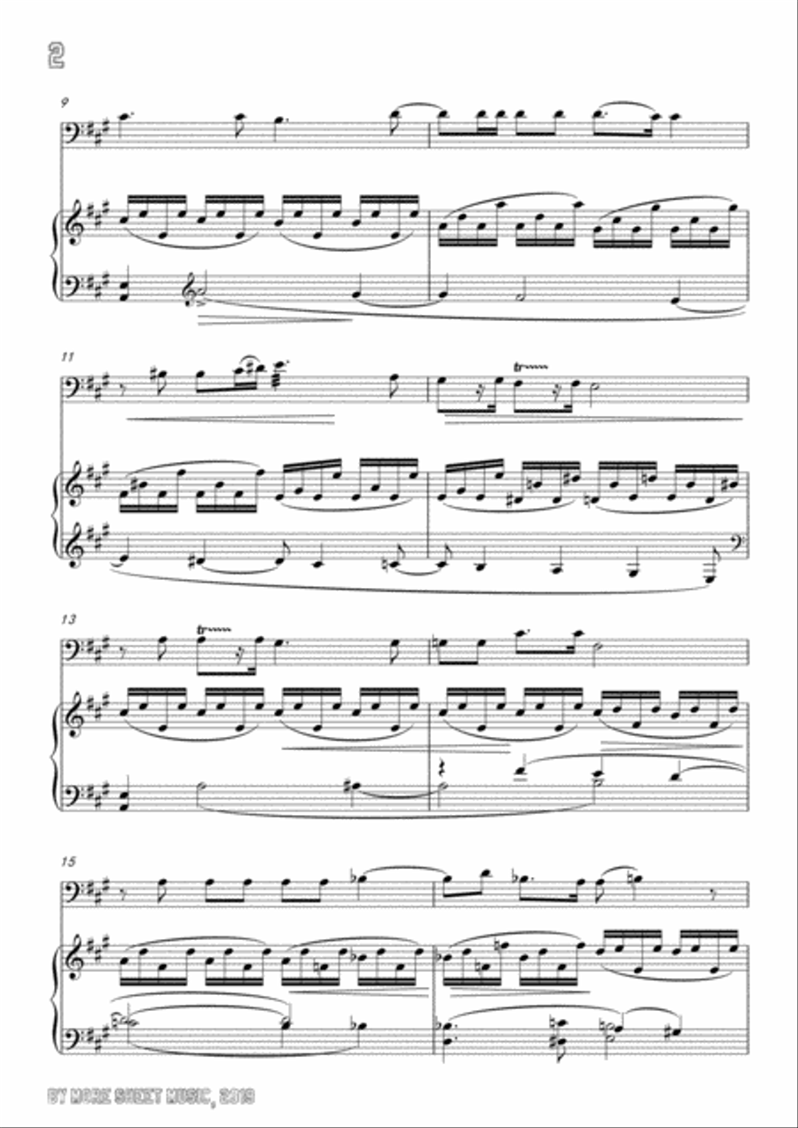 Wolf-Auch kleine Dinge, for Cello and Piano Piano scores gallery preview page 4