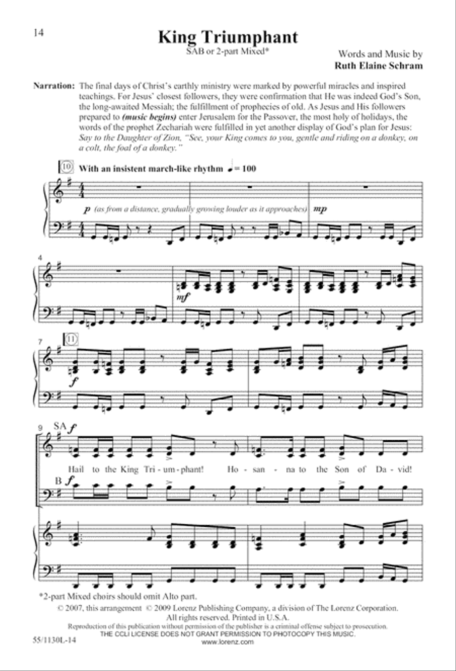 Journey to the Cross 3-Part scores gallery preview page 15