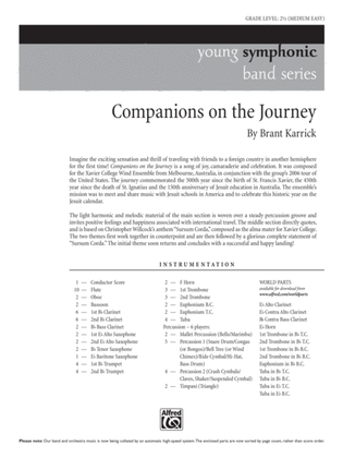 Book cover for Companions on the Journey: Score