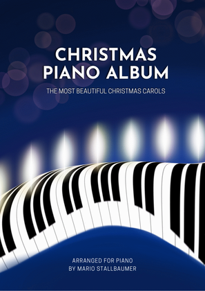 Book cover for Christmas Piano Album: The most beautiful Christmas Carols