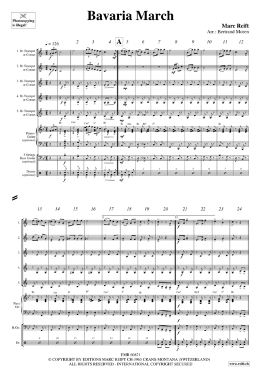 Bavaria March Bavaria March Cornet scores gallery preview page 3