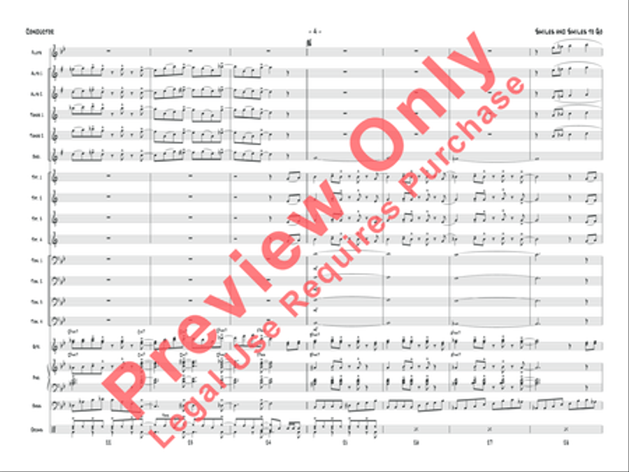 Smiles and Smiles to Go Jazz Ensemble scores gallery preview page 5