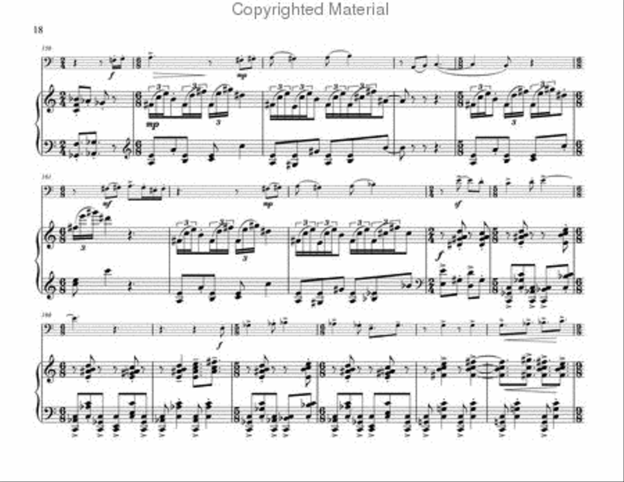 Fantasia for Trombone and Piano Piano Accompaniment scores gallery preview page 8