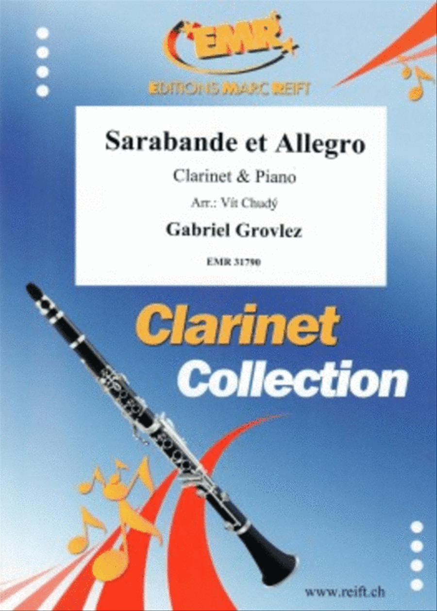 Sarabande et Allegro Sarabande et Allegro Clarinet Solo scores gallery preview page 1