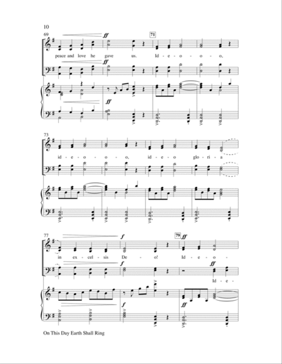 On This Day Earth Shall Ring 4-Part scores gallery preview page 10