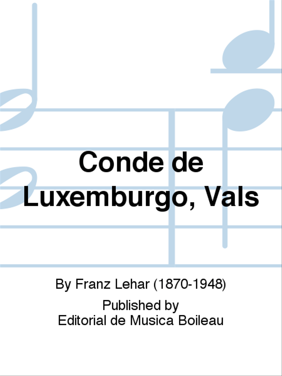 Conde de Luxemburgo, Vals Piano Solo scores gallery preview page 1