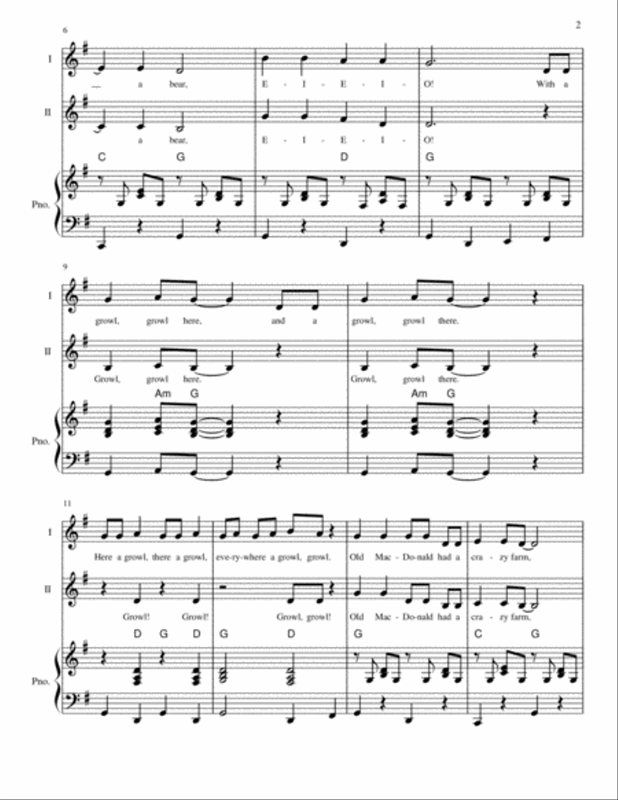 Old MacDonald Had a Crazy Farm SA scores gallery preview page 2