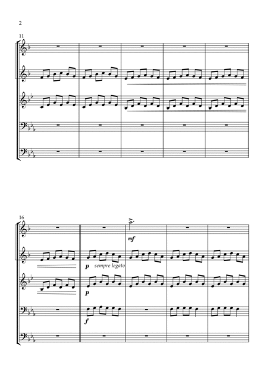 Golden Hour Brass Quintet scores gallery preview page 2