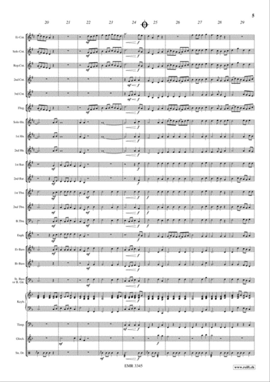 Fanfare-Rondeau Brass Band scores gallery preview page 6