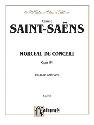 Book cover for Morceau de Concert, Op. 94