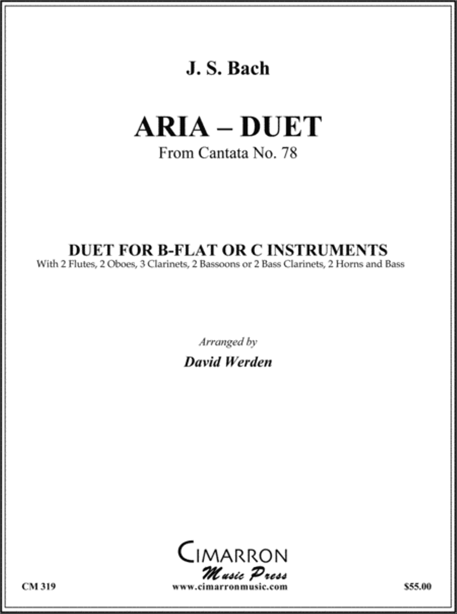 Aria - Duet from Cantata No. 78 Bassoon scores gallery preview page 1