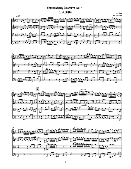 Six Brandenburg Concertos - Score