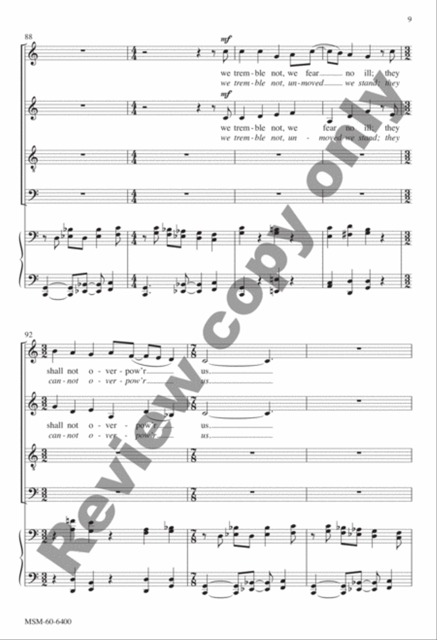 A Mighty Fortress is Our God (Rhythmic) (Choral Score) image number null