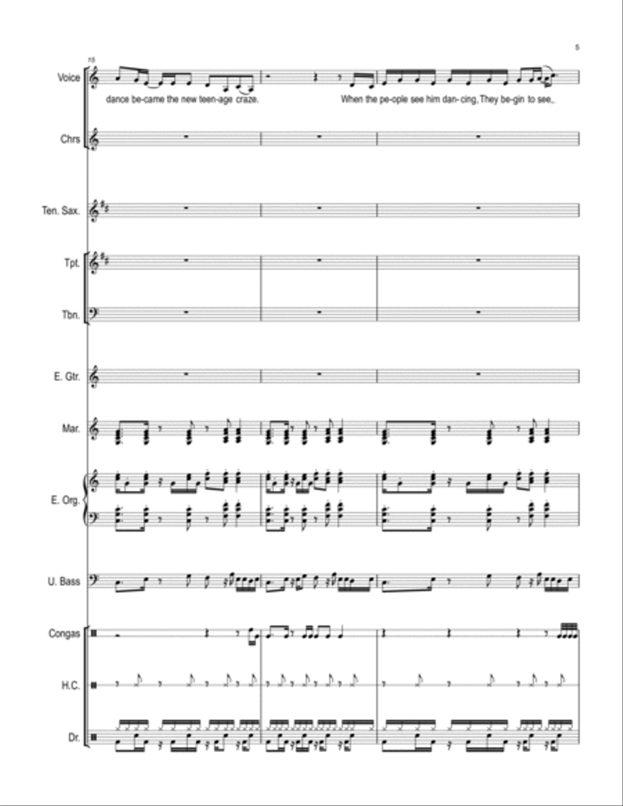 Mickey's Monkey Mickey's Monkey Large Ensemble scores gallery preview page 5