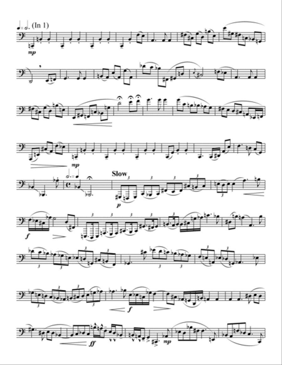 Fantasy for Solo Tuba Tuba scores gallery preview page 2