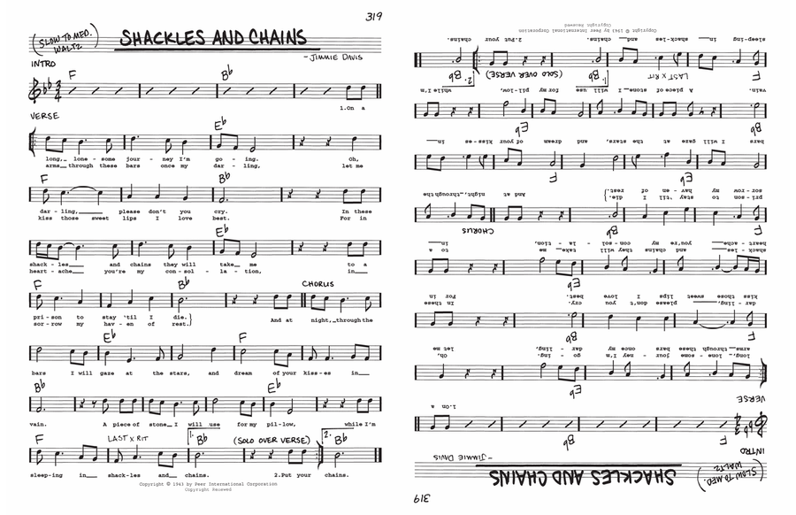 Shackles And Chains Voice scores gallery preview page 1