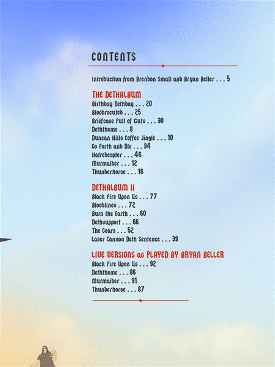 Dethklok -- Bass Anthology Bass Guitar Tablature scores gallery preview page 2