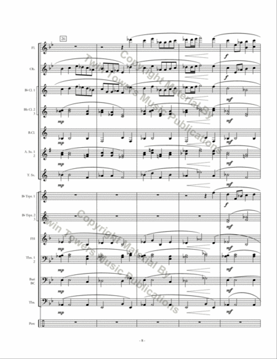 Elegy Elegy Concert Band scores gallery preview page 9