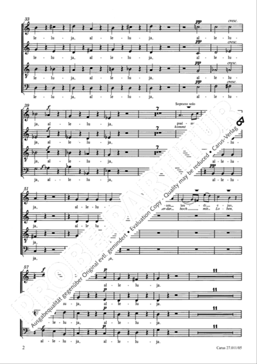 Jubilate Deo 4-Part scores gallery preview page 3