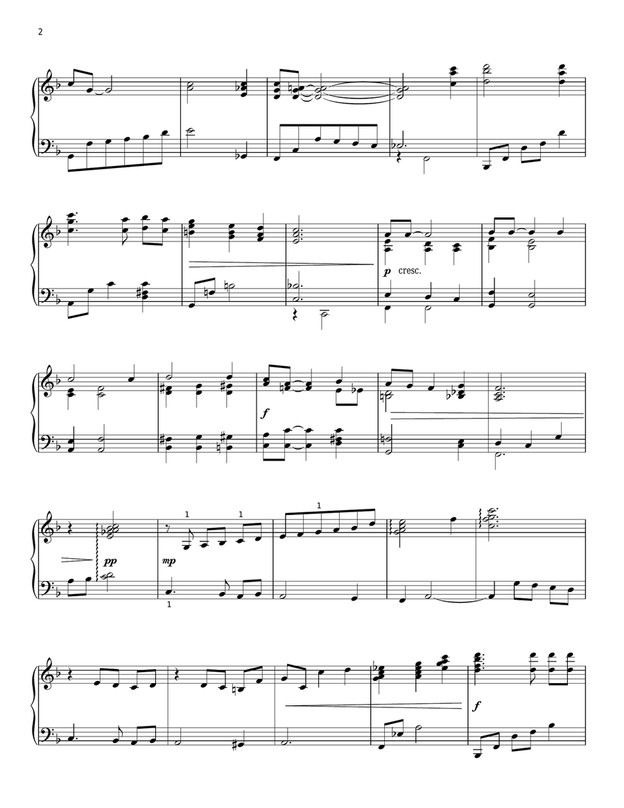 He Touched Me (arr. Phillip Keveren) Piano Solo scores gallery preview page 2