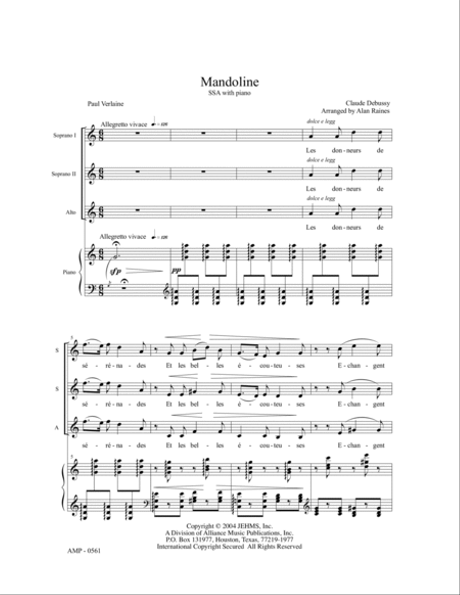 Mandoline SSA scores gallery preview page 5