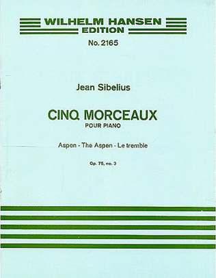 Book cover for Jean Sibelius: The Aspen (Five Pieces Op.75 No.3)