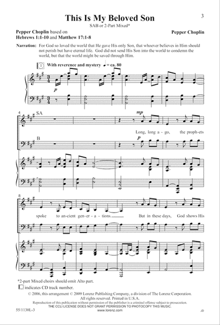 Journey to the Cross 3-Part scores gallery preview page 4