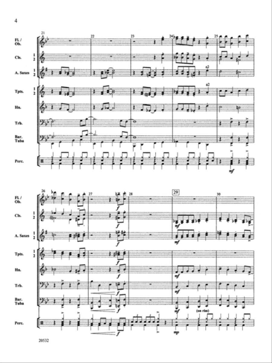 Big Band Bop: Score Concert Band scores gallery preview page 4