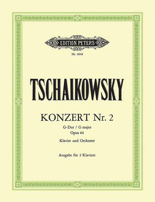 Book cover for Piano Concerto No. 2 in G Op. 44 (Edition for 2 Pianos)