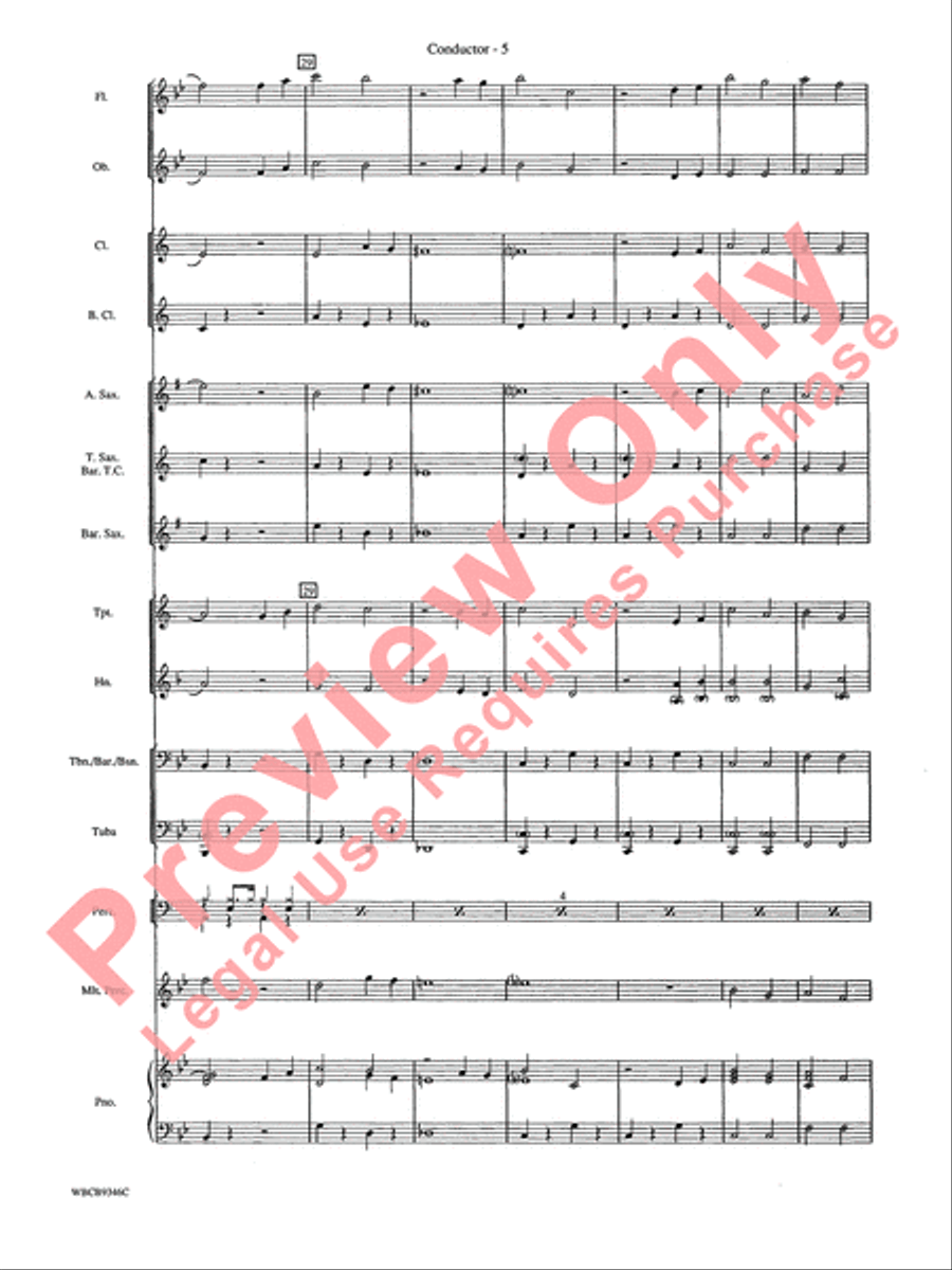 Mack the Knife (from The Threepenny Opera) Concert Band scores gallery preview page 8