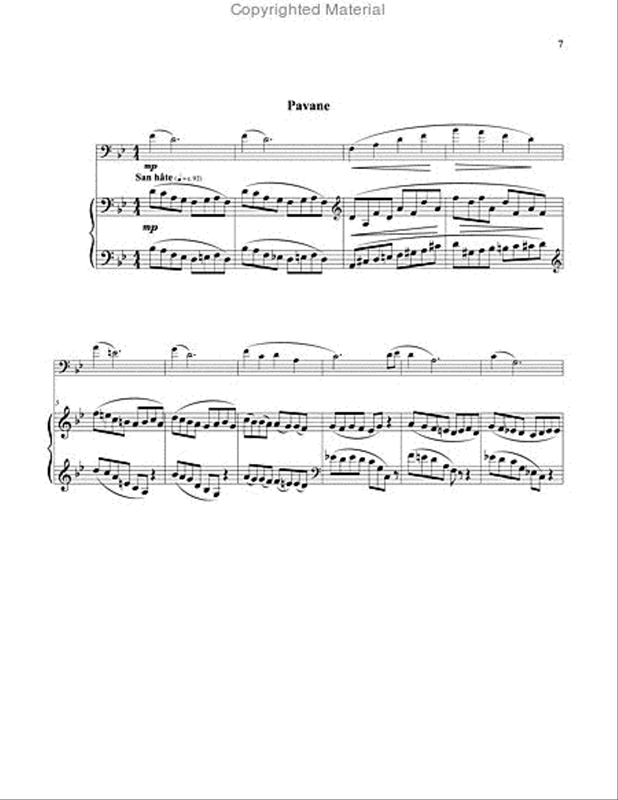 Quelques Dances, Op 26 for Euphonium and Piano Euphonium scores gallery preview page 8