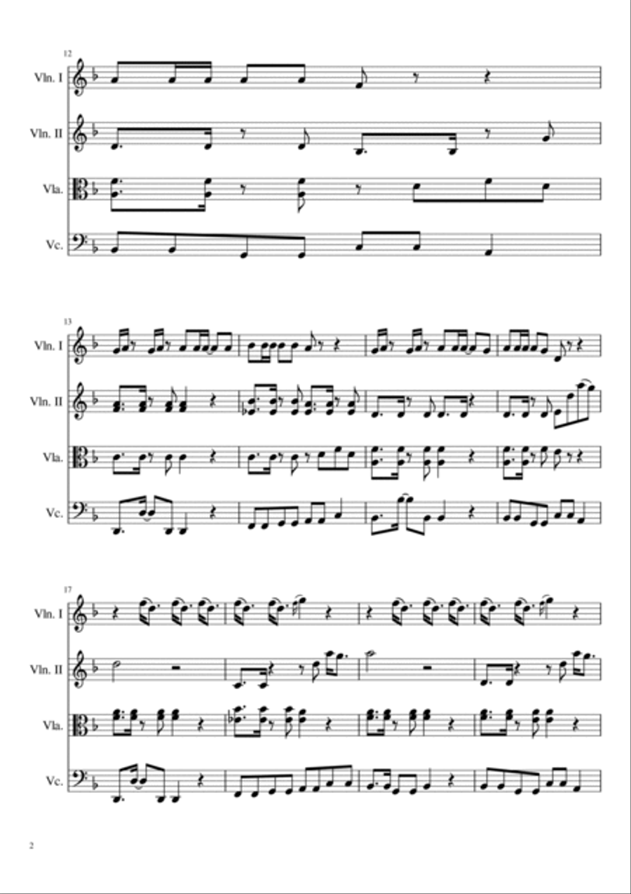 Juice String Quartet scores gallery preview page 2