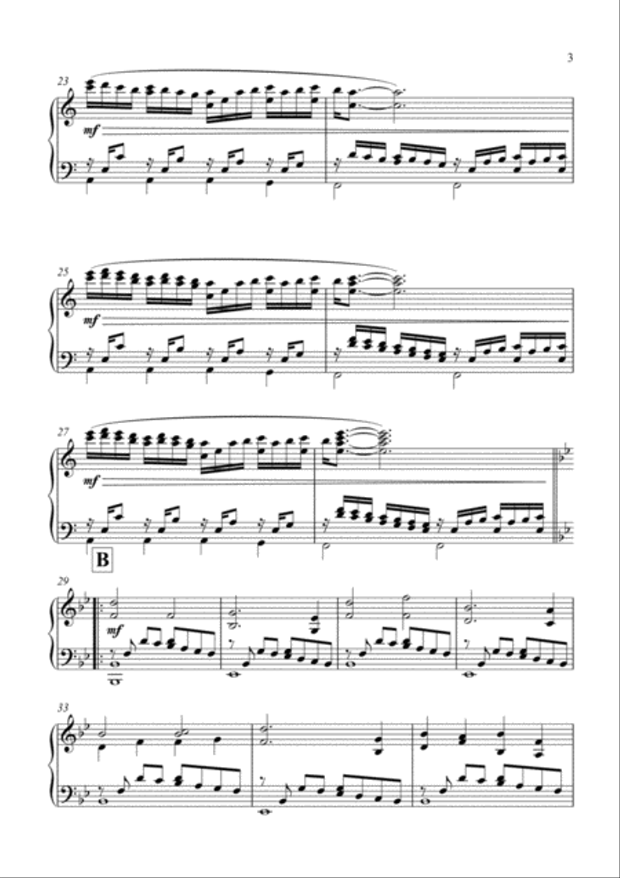 I have to remind myself to breathe... Piano Solo scores gallery preview page 3