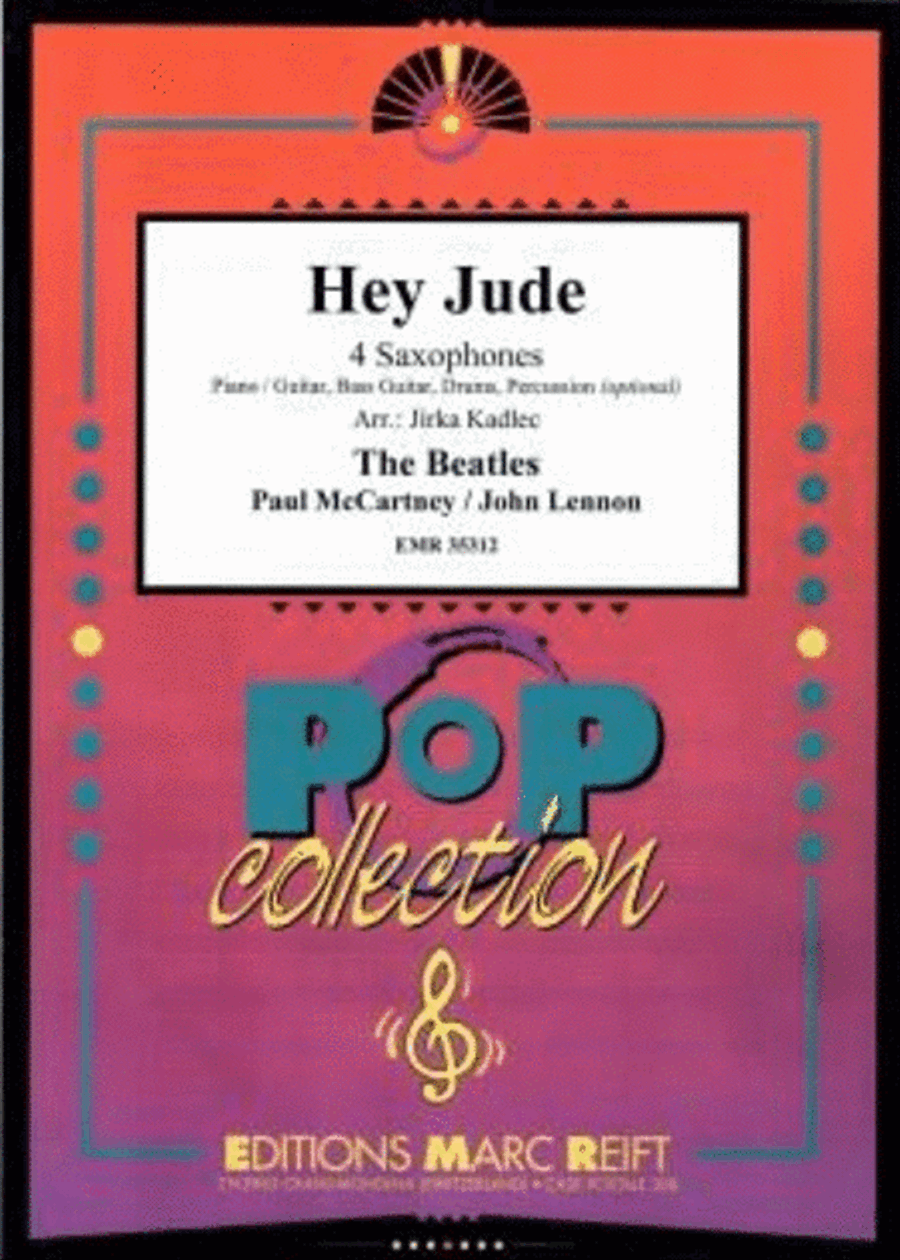 Hey Jude Saxophone Ensemble scores gallery preview page 1