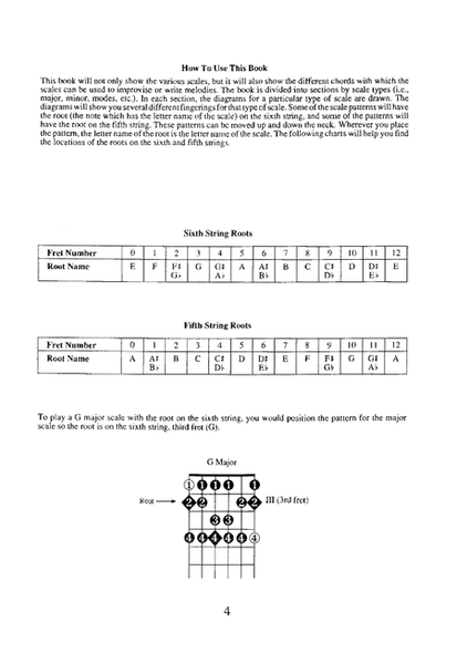 Guitar Scale Dictionary Qwikguide