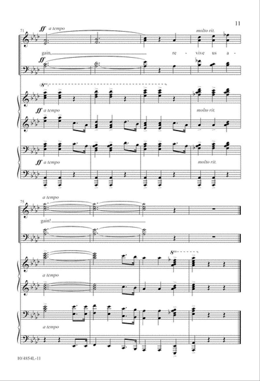 Revive Us Again Revive Us Again 4-Part scores gallery preview page 11