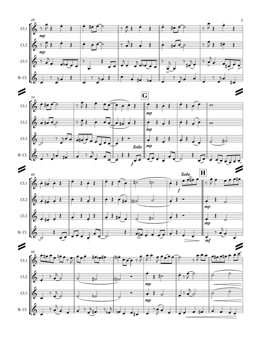 Let It Snow! Let It Snow! Let It Snow! Woodwind Ensemble scores gallery preview page 4
