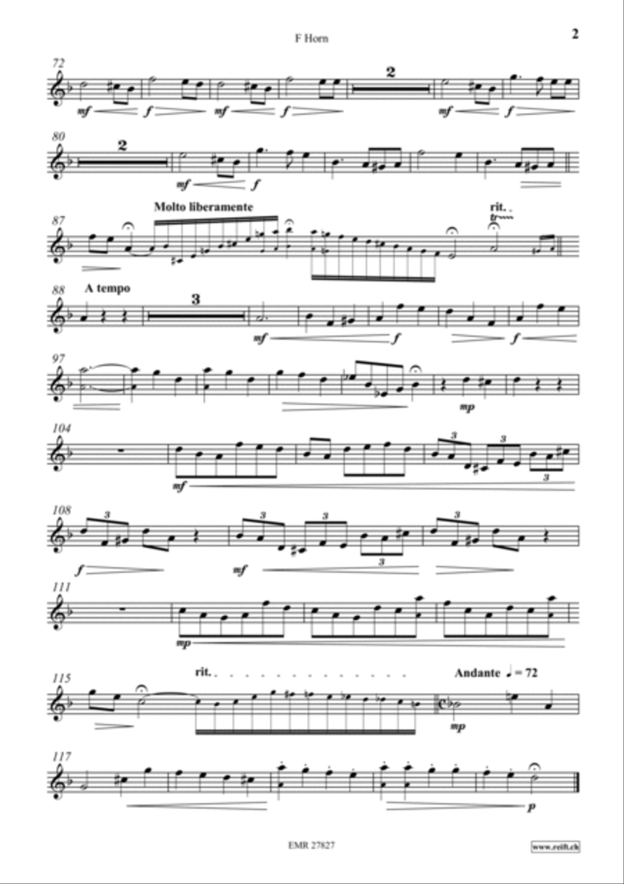 Nocturne Horn scores gallery preview page 3