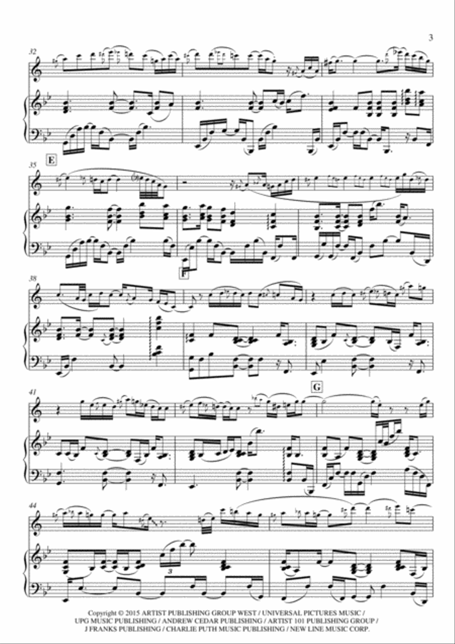 See You Again Soprano Saxophone scores gallery preview page 4